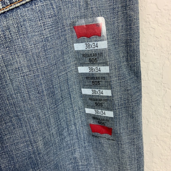 Levi’s Strauss 505 men jeans blue sz 38/34 - Picture 8 of 8